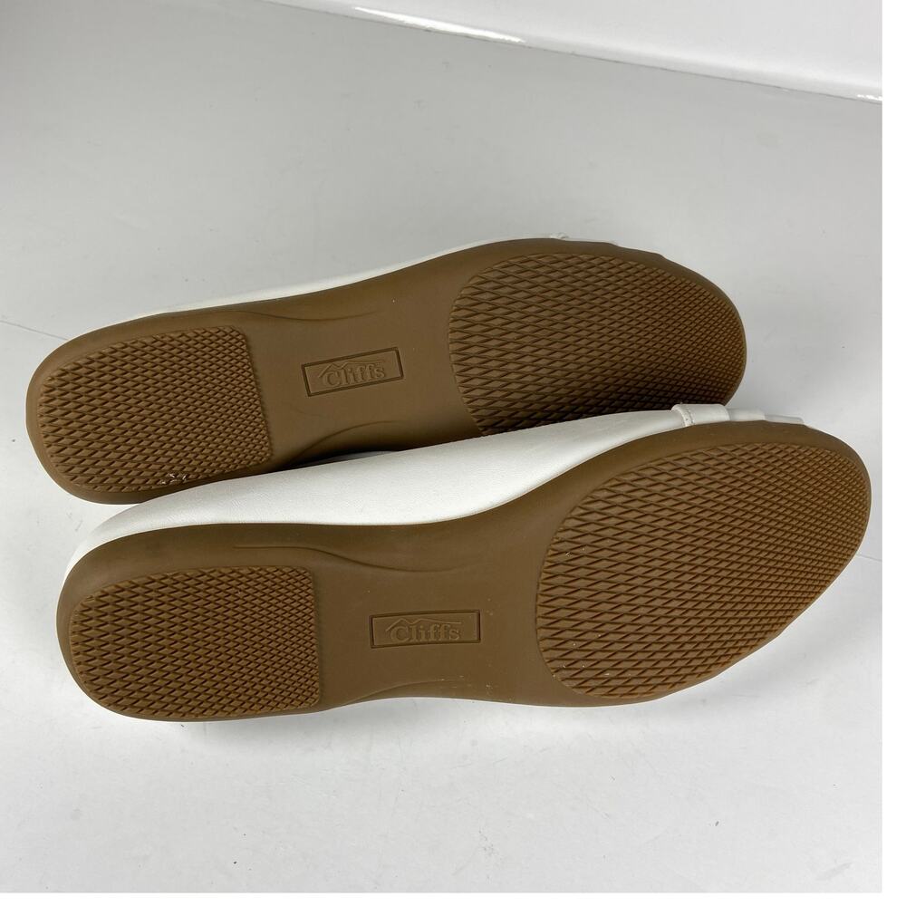 Cliffs by White Mountain Clara White Ballet Flat Womens Size 11 - Picture 6 of 8